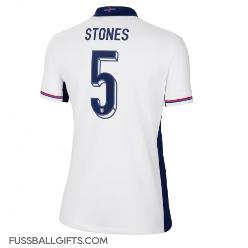 England John Stones #5 Fußballbekleidung Heimtrikot Damen EM 2024 Kurzarm